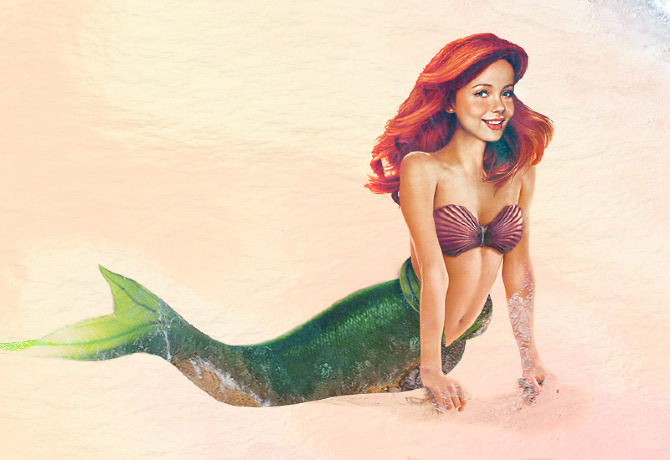 princesas disney vida real 02 littlemermaid