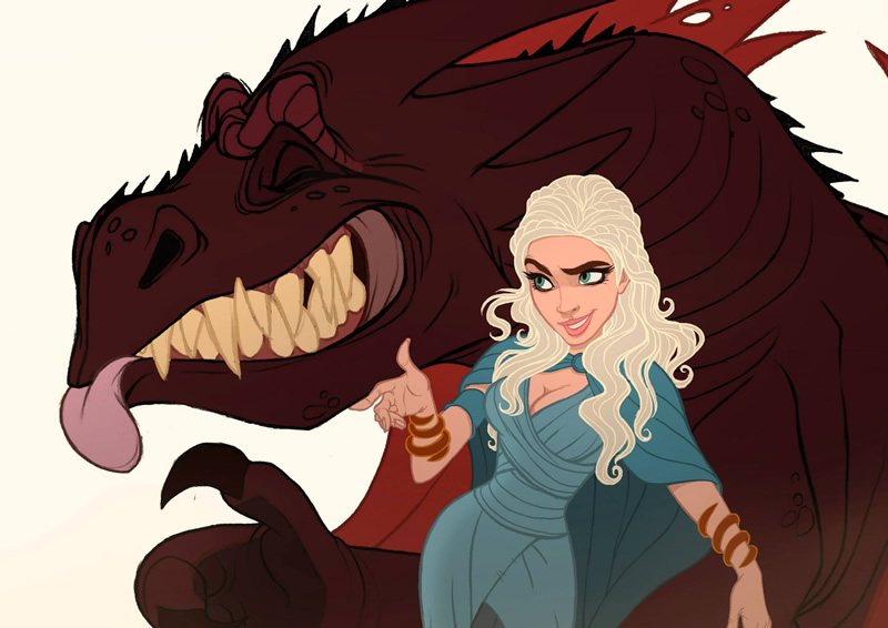 game of thrones disney 03 daenerys dragon