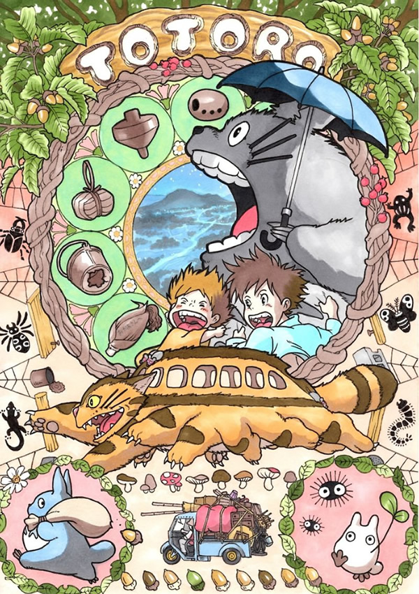 art nouveau hayao miyazaki ghibli 01