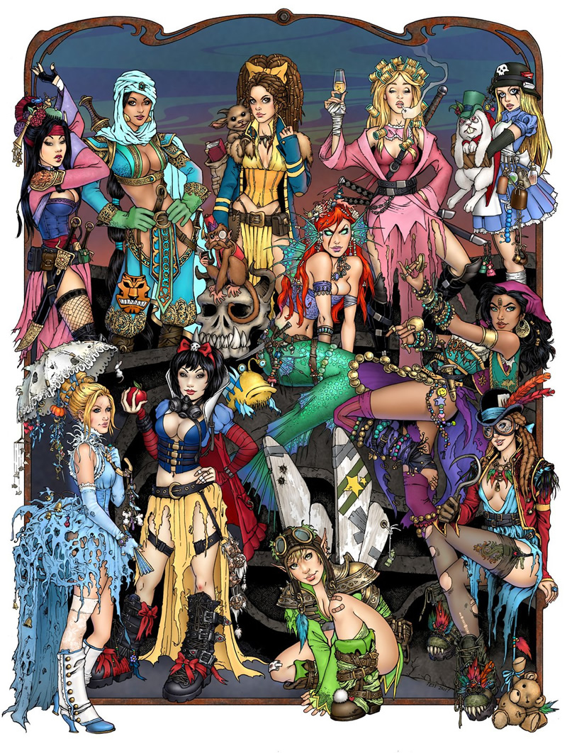 princesas disney pos apocaliptico 01